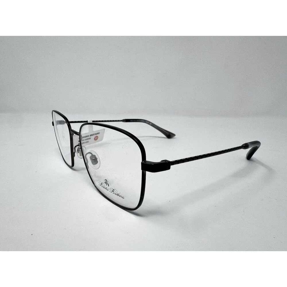 Brooks Brothers BB1094 Black Gunmetal Eyeglass Frames New Old Stock 55-17-145